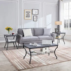3-Piece Occasional Coffee Table Set, Vintage Living Room Set with 2 End Table