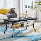 3-Piece Occasional Coffee Table Set, Vintage Living Room Set with 2 End Table
