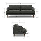 WYNDENHALL Chloris 76 inch Wide Mid-Century Modern Sofa