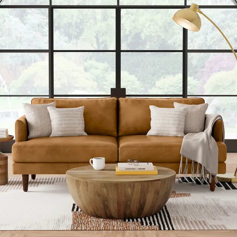WYNDENHALL Chloris 76 inch Wide Mid-Century Modern Sofa
