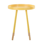 Marcella Paint-Dipped Round Tray-Top Side Table by iNSPIRE Q Modern