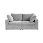 80 Linen Upholstered Loveseat Sofa Sectional Couch