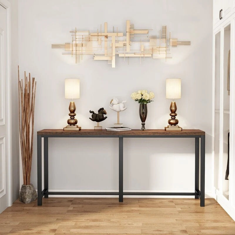 Extra Long Sofa Table, 70.9 inches Console Table Behind Couch/Sofa, Entrance Table/Bar Table
