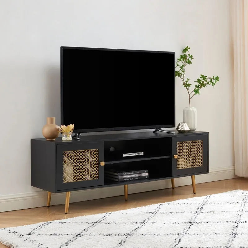 59 Inch TV Stand for 65 TV, Classic Entertainment Center Media Console - 59Wx15.5Dx 20.9H