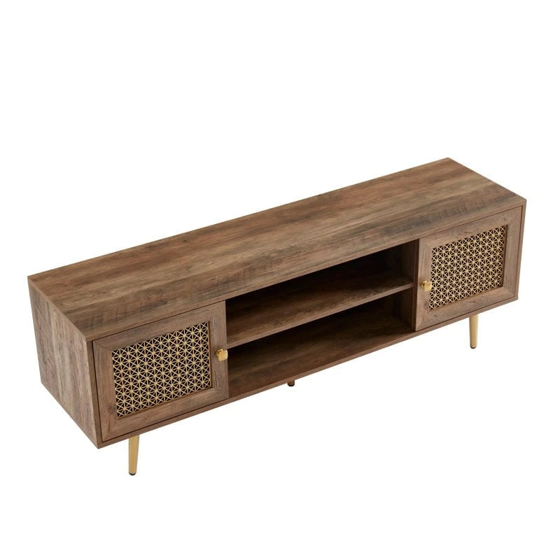 59 Inch TV Stand for 65 TV, Classic Entertainment Center Media Console - 59Wx15.5Dx 20.9H