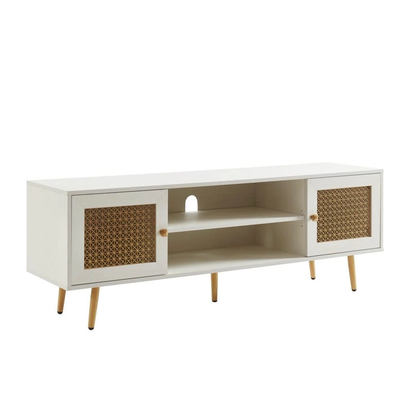 59 Inch TV Stand for 65 TV, Classic Entertainment Center Media Console - 59Wx15.5Dx 20.9H