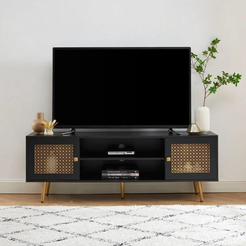 59 Inch TV Stand for 65 TV, Classic Entertainment Center Media Console - 59Wx15.5Dx 20.9H