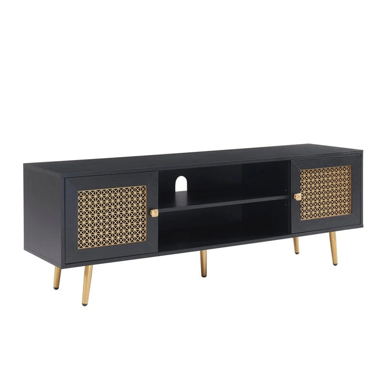 59 Inch TV Stand for 65 TV, Classic Entertainment Center Media Console - 59Wx15.5Dx 20.9H