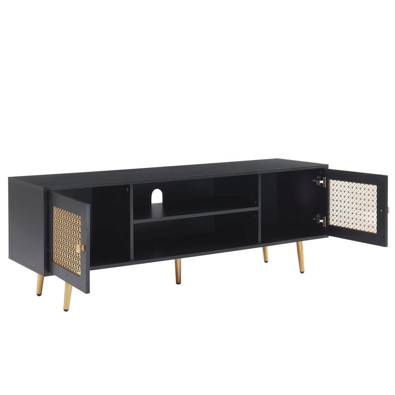 59 Inch TV Stand for 65 TV, Classic Entertainment Center Media Console - 59Wx15.5Dx 20.9H