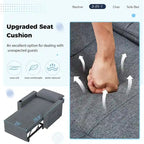AECOJOY Adjustable Sleeper Chair Bed 3-in-1 Convertible Futon Sofa