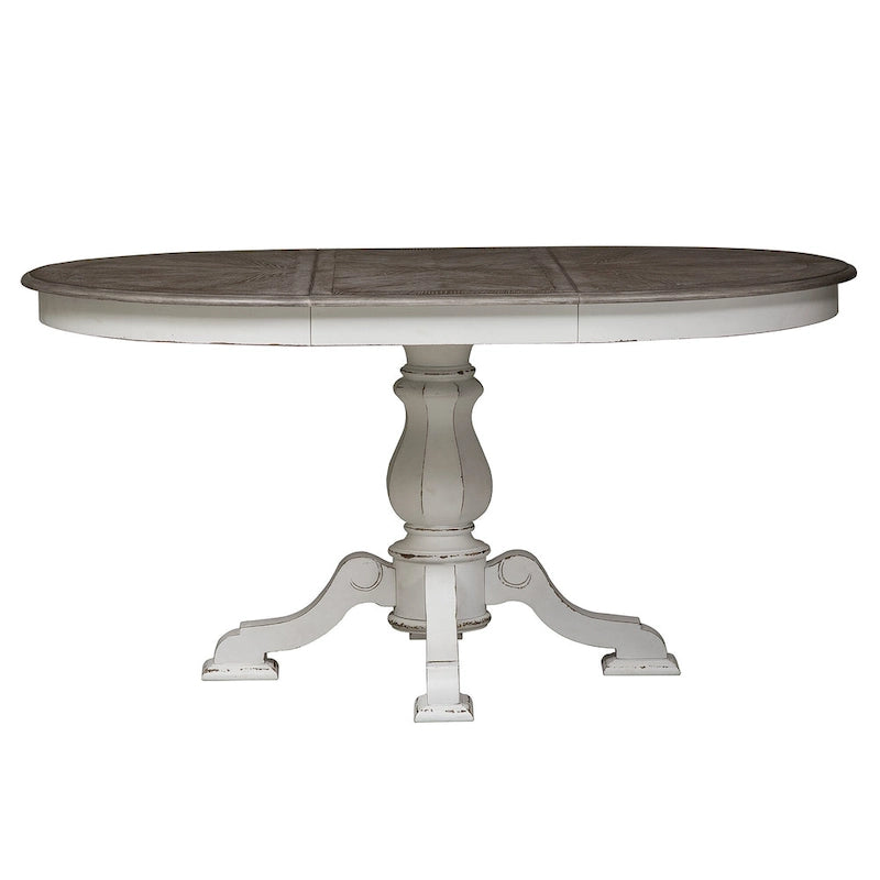 Magnolia Manor Opt 5 Piece Pedestal Table Set
