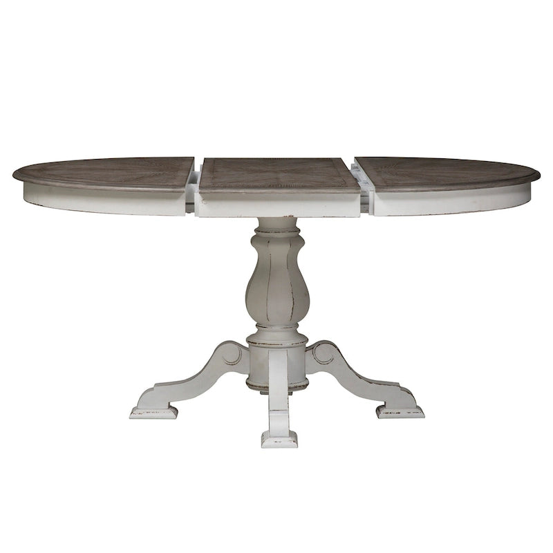 Magnolia Manor Opt 5 Piece Pedestal Table Set