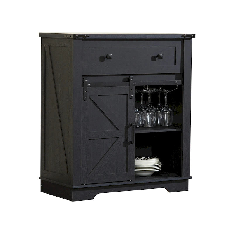 Farmhouse Coffee Bar Cabinet,Kitchen Buffet and Sideboard for Dining Room, Living Room, Entryway