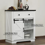 Farmhouse Coffee Bar Cabinet,Kitchen Buffet and Sideboard for Dining Room, Living Room, Entryway
