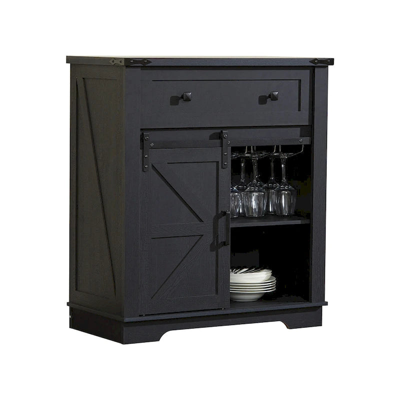 Farmhouse Coffee Bar Cabinet,Kitchen Buffet and Sideboard for Dining Room, Living Room, Entryway
