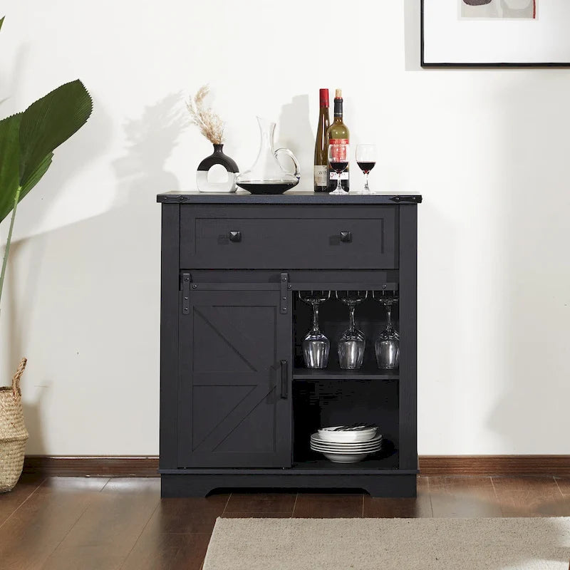 Farmhouse Coffee Bar Cabinet,Kitchen Buffet and Sideboard for Dining Room, Living Room, Entryway