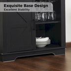 Farmhouse Coffee Bar Cabinet,Kitchen Buffet and Sideboard for Dining Room, Living Room, Entryway