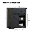 Farmhouse Coffee Bar Cabinet,Kitchen Buffet and Sideboard for Dining Room, Living Room, Entryway