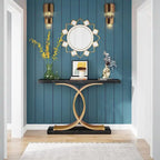 Console Table, Entryway Table with Geometric Legs, Sofa Table - 11.81D x 39.37W x 31.49H
