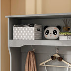 39.8 Wide Hall Tree with Bench and Shoe Storage Cabinet Entryway