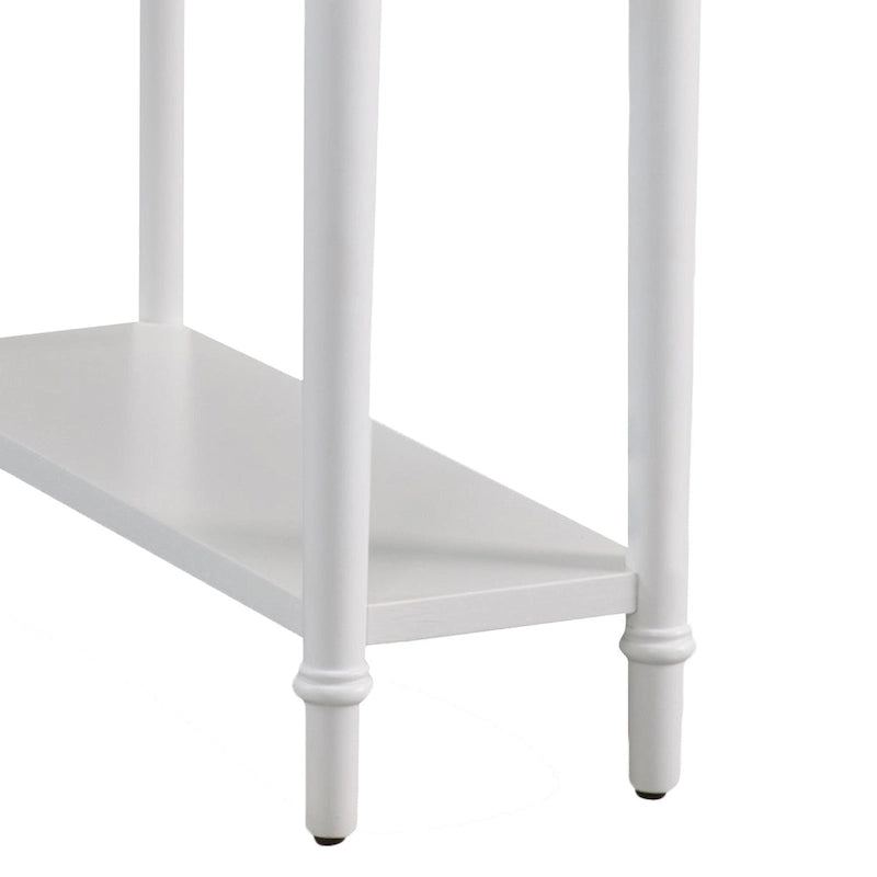 Coastal Chairside Wood Accent Table