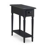 Coastal Chairside Wood Accent Table