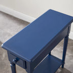 Coastal Chairside Wood Accent Table