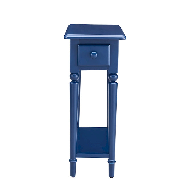 Coastal Chairside Wood Accent Table