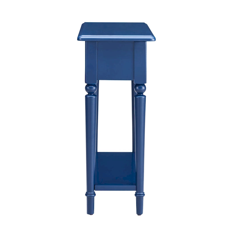 Coastal Chairside Wood Accent Table