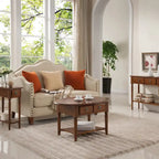 Coastal Chairside Wood Accent Table