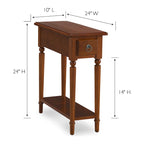Coastal Chairside Wood Accent Table