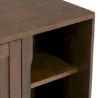WYNDENHALL Pearson SOLID HARDWOOD 30 inch Wide Mid Century Modern Low Storage Cabinet - 30w x 14d x 31h