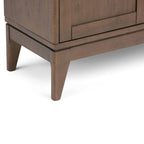WYNDENHALL Pearson SOLID HARDWOOD 30 inch Wide Mid Century Modern Low Storage Cabinet - 30w x 14d x 31h