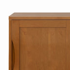 WYNDENHALL Pearson SOLID HARDWOOD 30 inch Wide Mid Century Modern Low Storage Cabinet - 30w x 14d x 31h