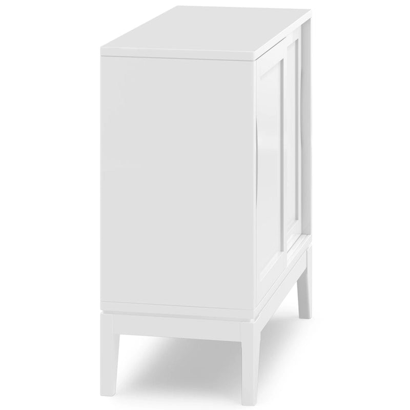 WYNDENHALL Pearson SOLID HARDWOOD 30 inch Wide Mid Century Modern Low Storage Cabinet - 30w x 14d x 31h