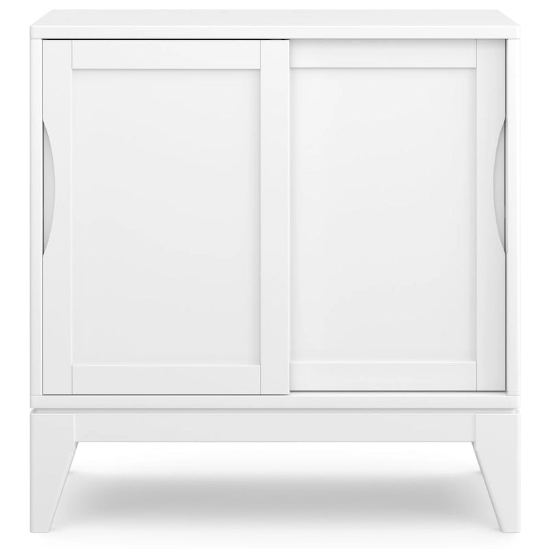WYNDENHALL Pearson SOLID HARDWOOD 30 inch Wide Mid Century Modern Low Storage Cabinet - 30w x 14d x 31h
