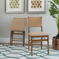 Imperial Wood Rope Folding Dining Chair (Set of 2)