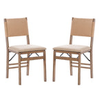 Imperial Wood Rope Folding Dining Chair (Set of 2)