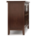 WYNDENHALL Stratford SOLID WOOD 60 Wide Contemporary Sideboard Buffet in Russet Brown - 17d x 60w x 30h