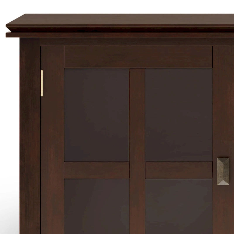 WYNDENHALL Stratford SOLID WOOD 60 Wide Contemporary Sideboard Buffet in Russet Brown - 17d x 60w x 30h