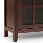 WYNDENHALL Stratford SOLID WOOD 60 Wide Contemporary Sideboard Buffet in Russet Brown - 17d x 60w x 30h