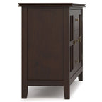 WYNDENHALL Stratford SOLID WOOD 60 Wide Contemporary Sideboard Buffet in Russet Brown - 17d x 60w x 30h