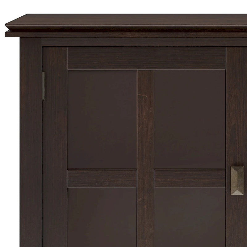 WYNDENHALL Stratford SOLID WOOD 60 Wide Contemporary Sideboard Buffet in Russet Brown - 17d x 60w x 30h