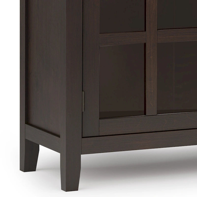 WYNDENHALL Stratford SOLID WOOD 60 Wide Contemporary Sideboard Buffet in Russet Brown - 17d x 60w x 30h