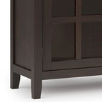 WYNDENHALL Stratford SOLID WOOD 60 Wide Contemporary Sideboard Buffet in Russet Brown - 17d x 60w x 30h