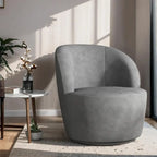 Swivel Barrel Round Comfy Accent Chair for Living Room