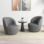 Swivel Barrel Round Comfy Accent Chair for Living Room