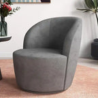 Swivel Barrel Round Comfy Accent Chair for Living Room