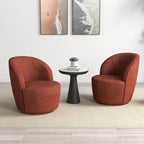 Swivel Barrel Round Comfy Accent Chair for Living Room