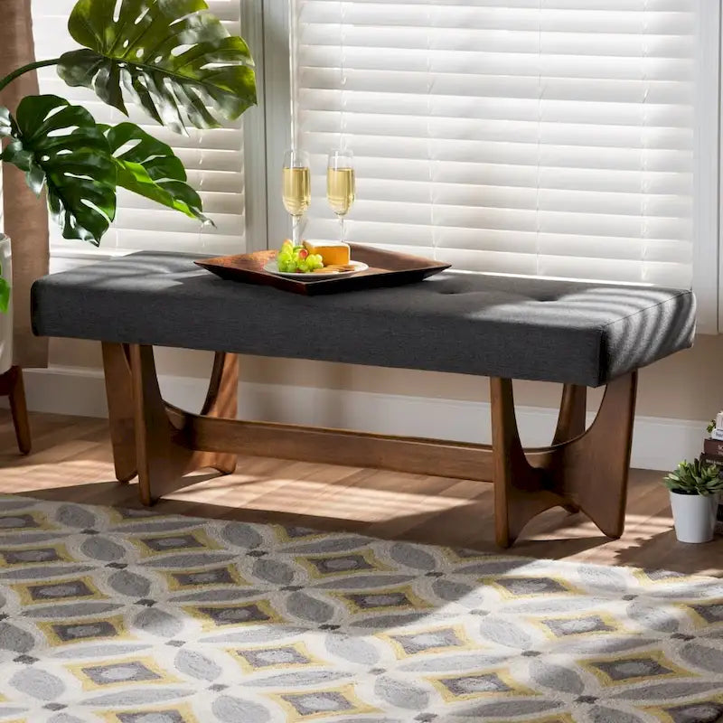 Carson Carrington Ullarp Mid-century Modern Upholstered Bench